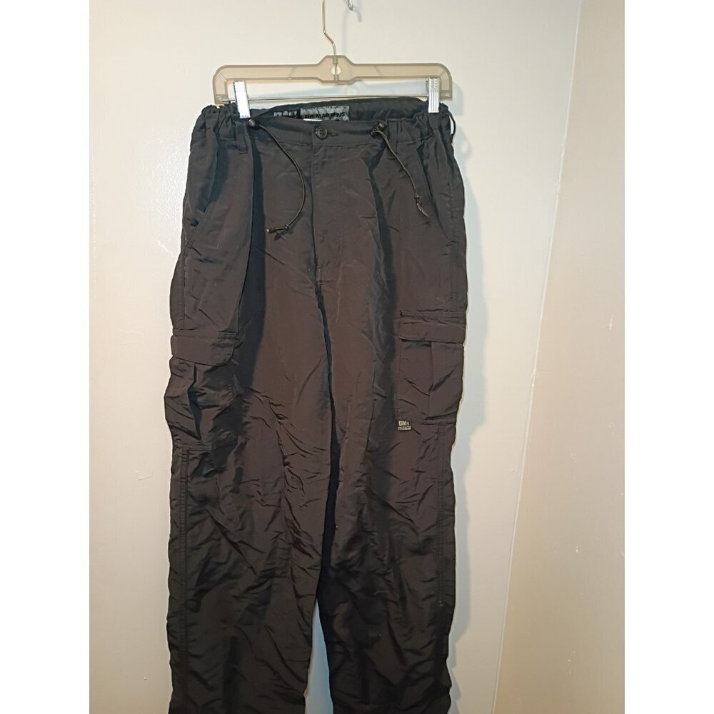 Vintage Dr Martens Cargo Pants Medium Baggy Super Wide Leg Nylon Black